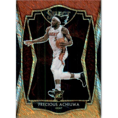 2020-21 Select Prizms Red White Orange Shimmer #193 Precious Achiuwa