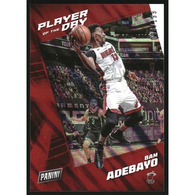 2021-22 Panini Player of the Day Moon Lava #26 Bam Adebayo