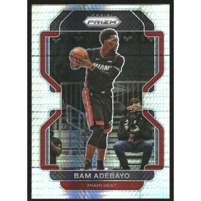 2021-22 Panini Prizm Prizms Hyper #228 Bam Adebayo