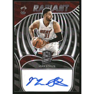 2021-22 Panini Spectra Radiant Signatures #5 Max Strus/99