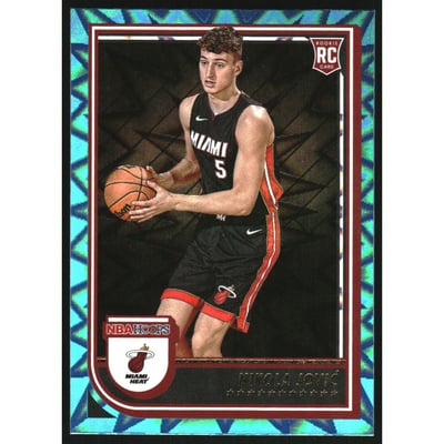 2022-23 Hoops Teal Explosion #256 Nikola Jovic