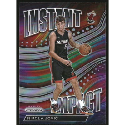 2022-23 Panini Prizm Instant Impact Prizms Silver #7 Nikola Jovic