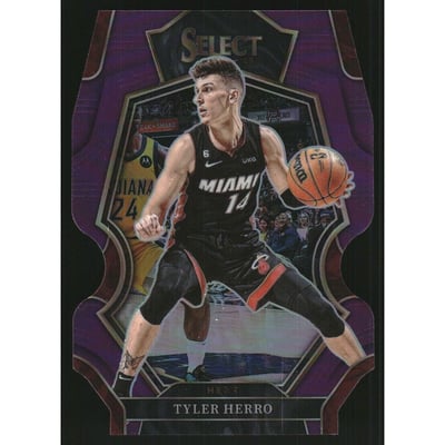2022-23 Select Prizms Purple Die Cut #143 Tyler Herro