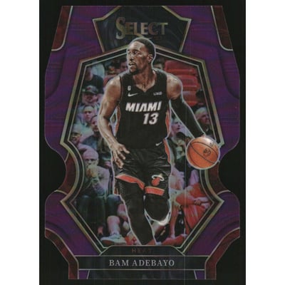 2022-23 Select Prizms Purple Die Cut #157 Bam Adebayo