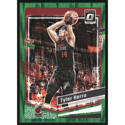 2023-24 Donruss Optic Green Shock #180 Tyler Herro