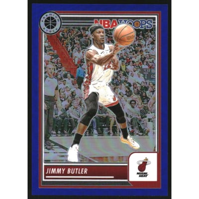 2023-24 Hoops Premium Stock Blue Prizm #169 Jimmy Butler