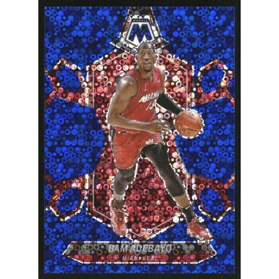 2023-24 Panini Mosaic Mosaic Fast Break Blue #26 Bam Adebayo