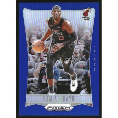 2023-24 Panini Prizm Deca Prizms Blue #76 Bam Adebayo