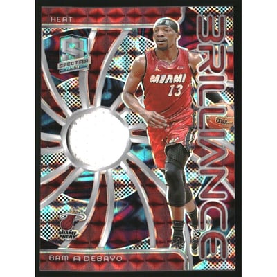 2023-24 Panini Spectra Brilliance Jerseys Interstellar #7 Bam Adebayo