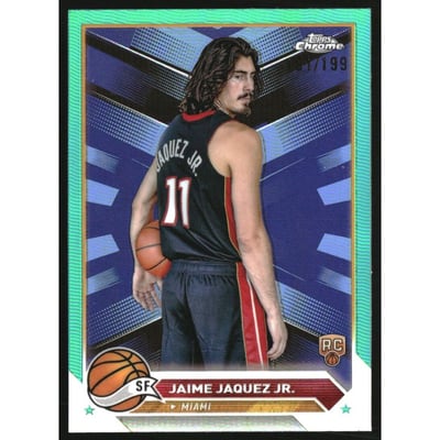 2023-24 Topps Chrome Aqua Refractors #121 Jaime Jaquez Jr.