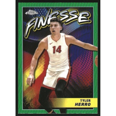 2023-24 Topps Chrome Finesse Green Refractors #F12 Tyler Herro
