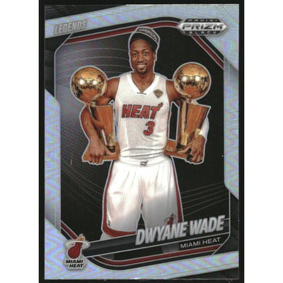 2024-25 Panini Prizm Black Prizms Silver #261 Dwyane Wade LGD