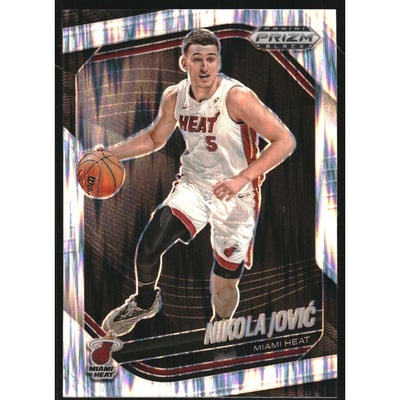 2024-25 Panini Prizm Black Prizms Skewed #194 Nikola Jovic