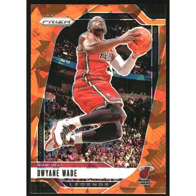 2024-25 Panini Prizm Prizms Orange Ice #276 Dwyane Wade