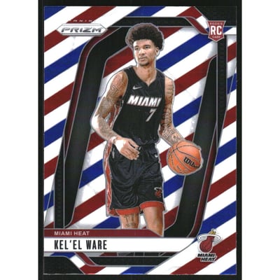 2024-25 Panini Prizm Prizms Red White and Blue #248 Kel'el Ware