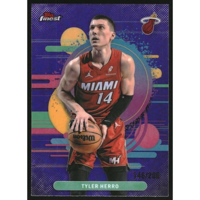 2025-26 Finest Purple Refractors #152 Tyler Herro U