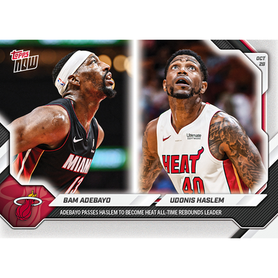 Bam Adebayo / Udonis Haslem - 2026-27 NBA Topps NOW® - Card 40
