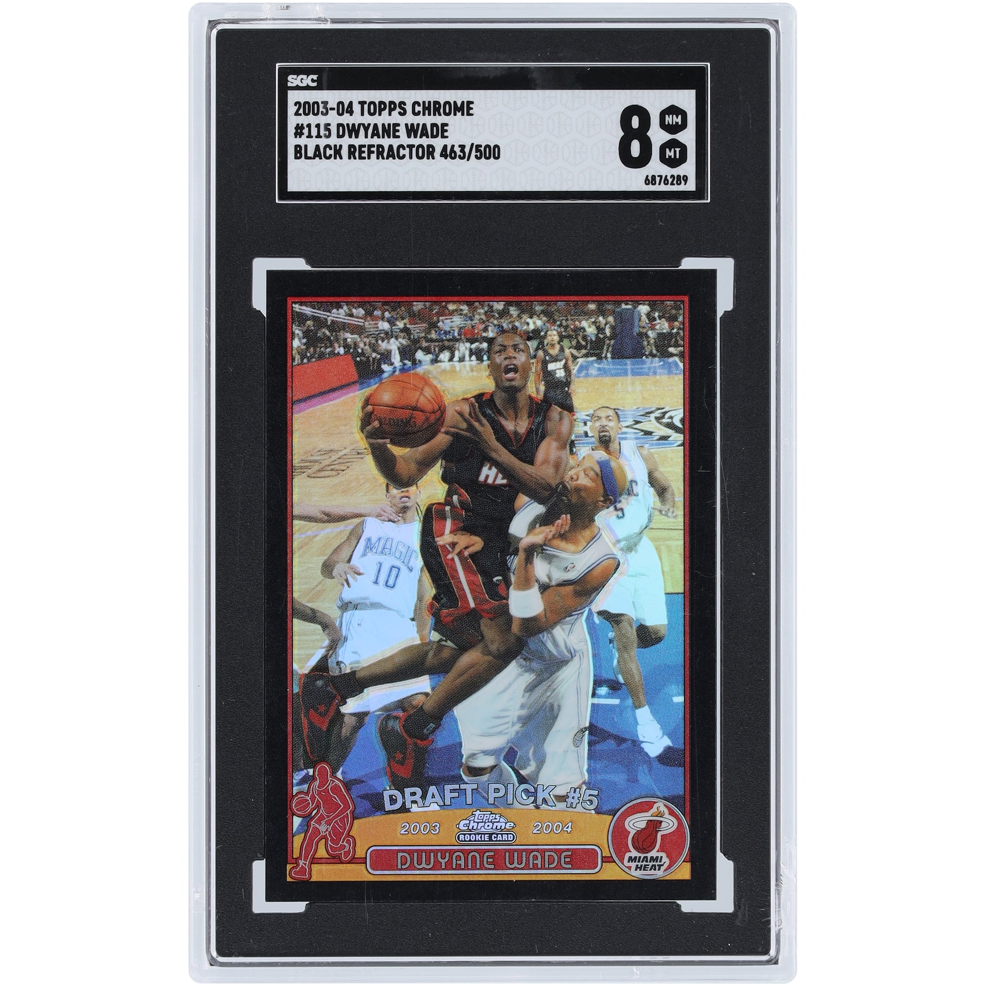 2003-04 2003-04 TOPPS CHROME Dwyane Wade #115 RC ROOKIE REFRACTOR 