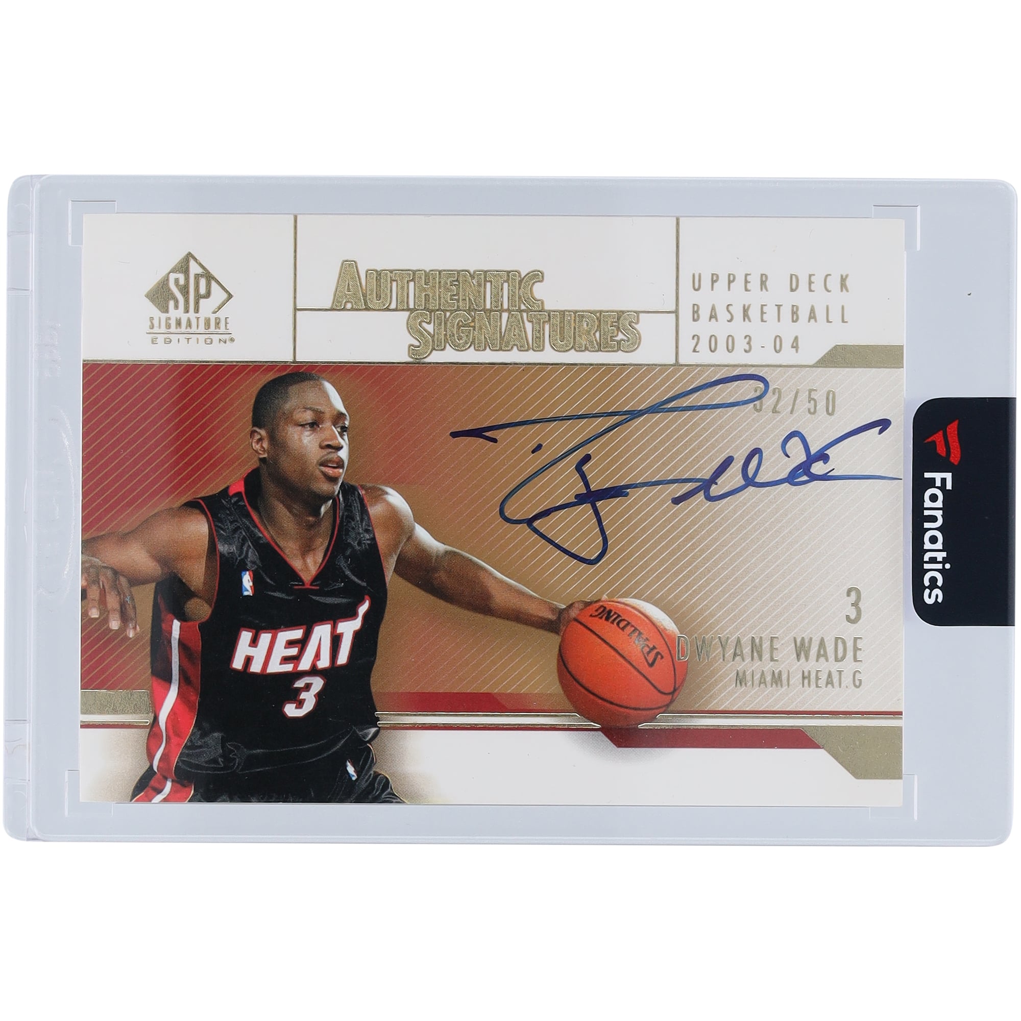 Dwyane Wade Miami Heat Autographed 2003-04 Upper Deck SP Signature 