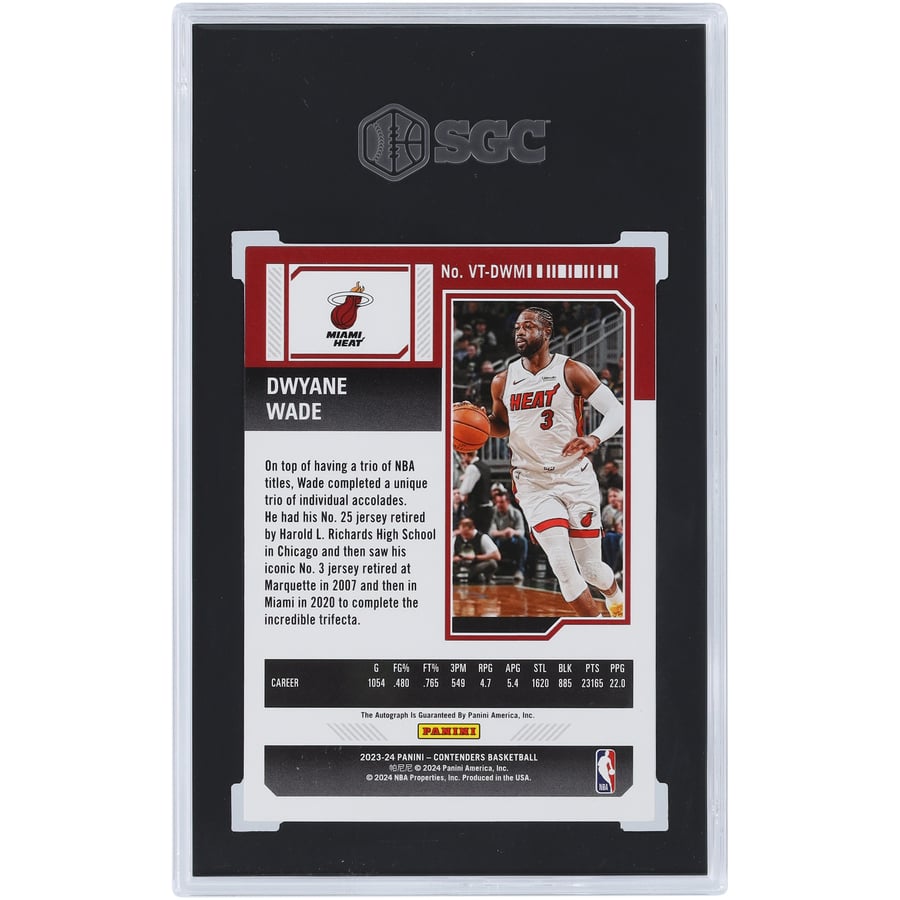 Dwyane Wade Flawless auto NBA 01/25（2018-19 Dwyane Wade Panini 
