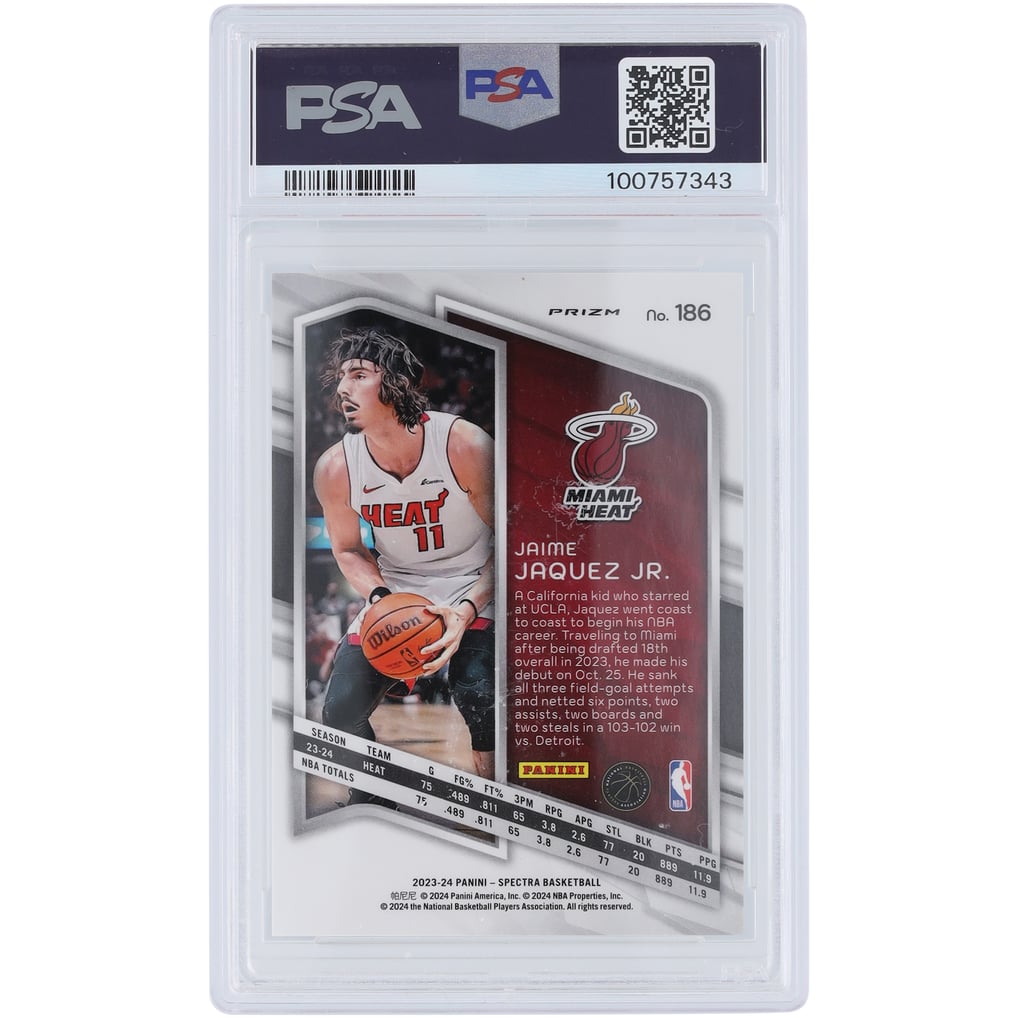Jaime Jaquez Jr. Miami Heat 2023-24 Panini Spectra Menagerie #186 
