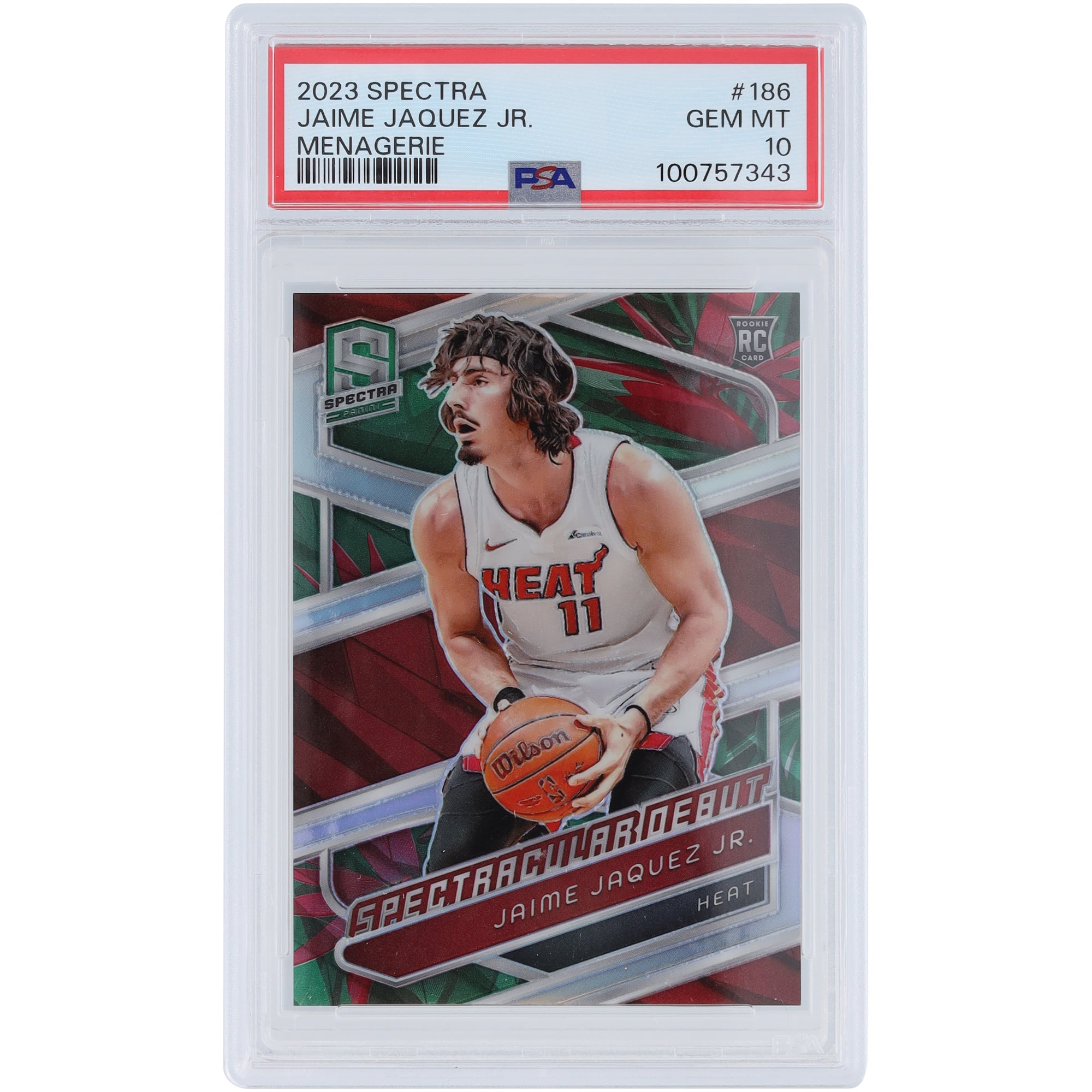Jaime Jaquez Jr. Miami Heat 2023-24 Panini Spectra Menagerie #186 