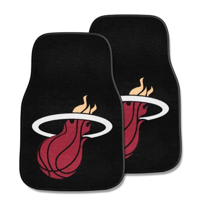 Miami Heat Logo Brands Two-Piece Carpet Car Mat Set