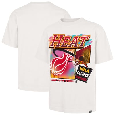  Miami Heat '47 City Paint Reed Foundation T-Shirt - Cream