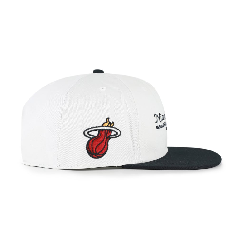 Miami Heat '47 Script Stack Captain Snapback Hat - Cream