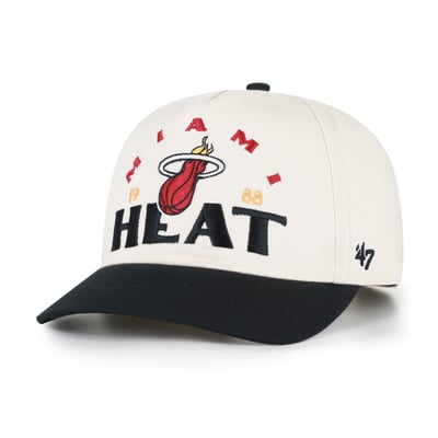 Miami Heat '47 Arcitext Hitch Adjustable Hat - Natural