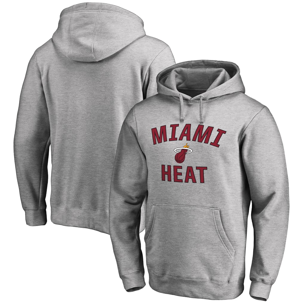 Miami Heat Victory Arch Pullover Hoodie - Ash