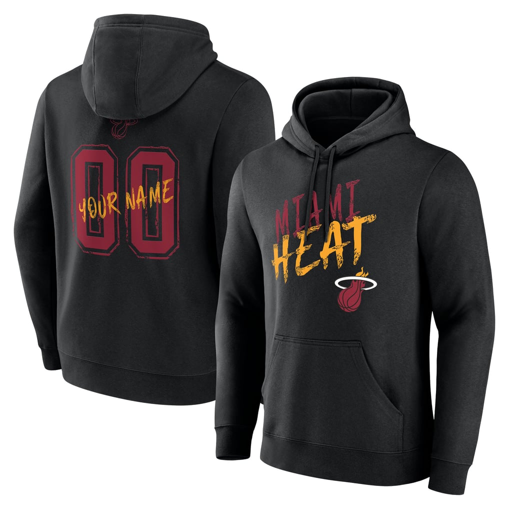 Miami Heat Hustle Custom Pullover Hoodie - Black