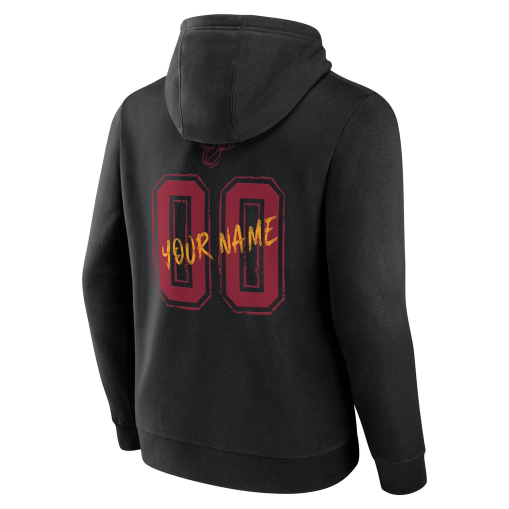 Miami Heat Hustle Custom Pullover Hoodie - Black