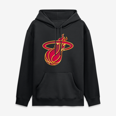 Miami Heat  Metallic Mascot Hoodie - Black
