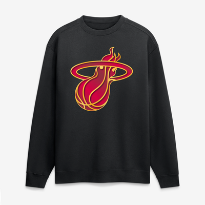 Miami Heat  Metallic Mascot Sweatshirt - Black