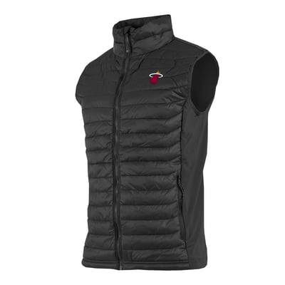 Miami Heat Columbia Powder Pass Hybrid Full-Zip Vest - Black