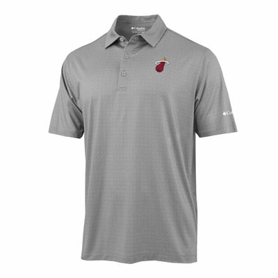 Miami Heat Columbia Pacer Polo - Gray