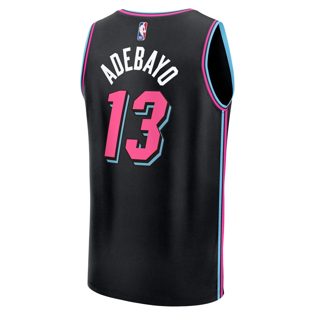 Men's Miami Heat Bam Adebayo Fanatics Black 2025/26 City Edition Fast ...