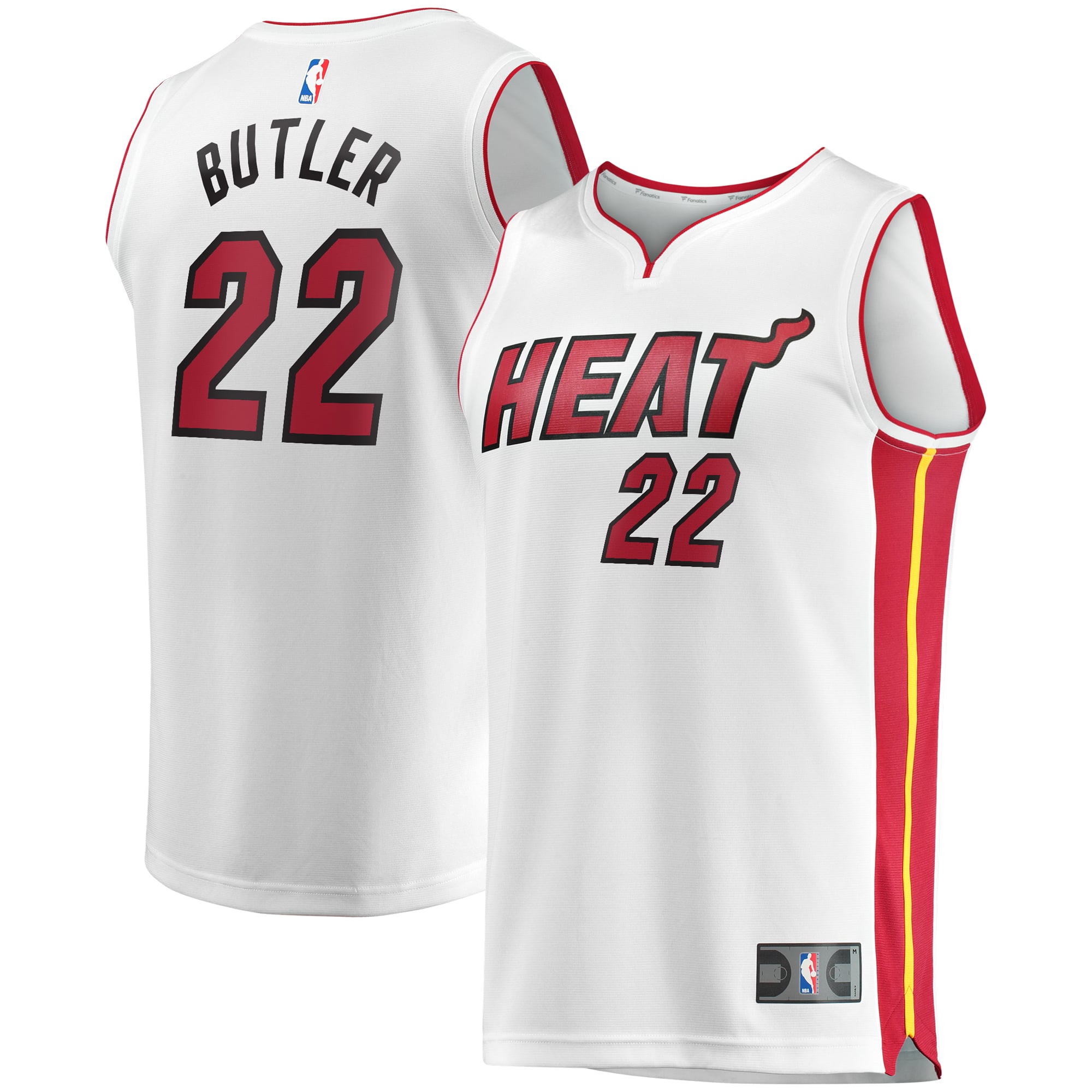 Men's Miami Heat Jimmy Butler Fanatics White Fast Break Replica