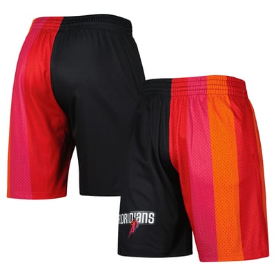 Miami Heat Mitchell & Ness Hardwood Classics 2005 Split Swingman Shorts - Black