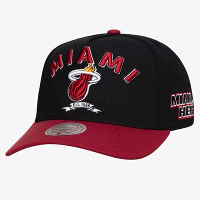 Miami Heat Mitchell & Ness True Legacy Pro Snapback Hat - Black