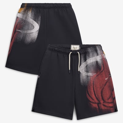 Miami Heat Nike 2026/27 Standard Issue Practice Icon 7" Fleece Shorts - Black
