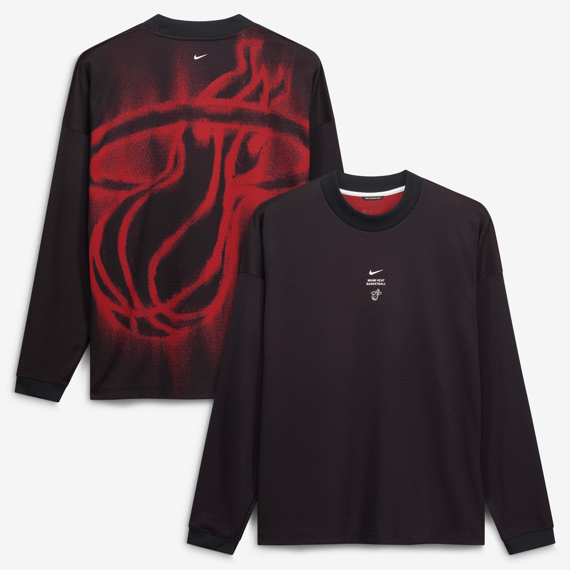 Men's Miami Heat Nike Black 2026/27 Standard Issue Pre-Game Performance ...