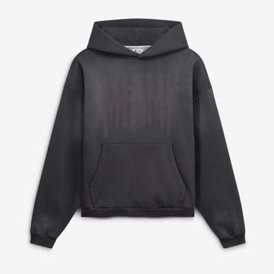 Miami Heat Nike 2026/27 Standard Issue Travel Washed Fleece Pullover Hoodie - Charcoal