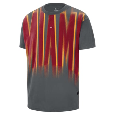 Miami Heat Nike 2026/27 Standard Issue Team Anthem T-Shirt - Gray