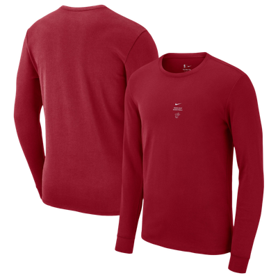 Miami Heat Nike 2026 Standard Issue Practice Long Sleeve T-Shirt - Red