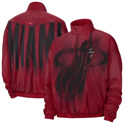 Miami Heat Nike 2026/27 Standard Issue On-Court Game Theater Loud Full-Zip Jacket - Red