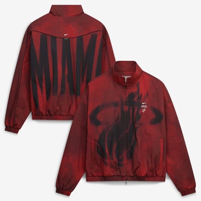 Miami Heat Nike 2026/27 Standard Issue On-Court Game Theater Loud Full-Zip Jacket - Red