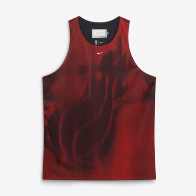 Miami Heat Nike 2026 Standard Issue Practice Icon Mesh Reversible Jersey - Red/Black