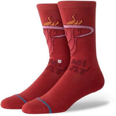  Miami Heat Stance Posterize Crew Socks - Red